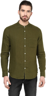 

Urban Eagle by Pantaloons Men' Solid Casual Green Shirt, Olive