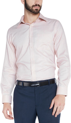 

Park Avenue Men's Checkered Formal Yellow Shirt