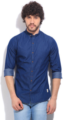 

United Colors of Benetton. Men's Solid Casual Blue Shirt, 901