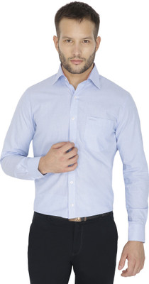 

Sparky Men's Solid Formal Blue Shirt