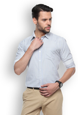 

Brooklyn Blues Men's Striped Casual Multicolor Shirt