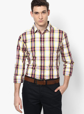 

Jack & Jones Men's Checkered Casual Multicolor Shirt, Limelight