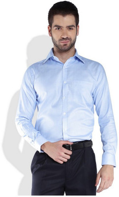 

Park Avenue Men's Solid Formal Blue Shirt, Light blue