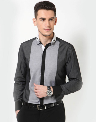 

Dazzio Men's Solid Casual Multicolor Shirt, Grey