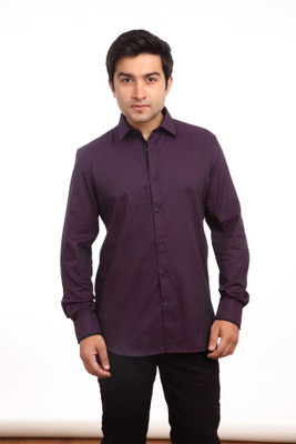 

Parx Men's Solid Casual Red Shirt