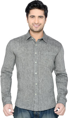 

Thinc Men's Solid Casual Black, Grey Shirt