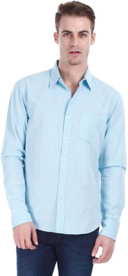 

Zobello Men's Solid Casual Shirt, Azure sky
