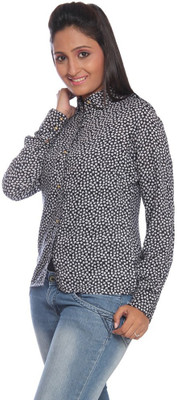 

Park Avenue Women's Printed Formal Shirt, Blue