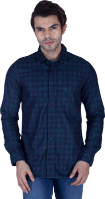 

Integriti Men's Checkered Casual Blue Shirt, Navy checks