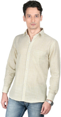 ZIDO Men Striped Casual Blue Shirt