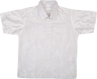 10% OFF on THANGAMAGAN Baby Boys Solid Casual White Shirt 10% OFF on THANGAMAGAN Baby Boys Solid Casual White Shirt