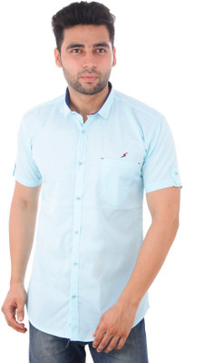 

Studio Nexx Men's Solid Casual Light Blue Shirt