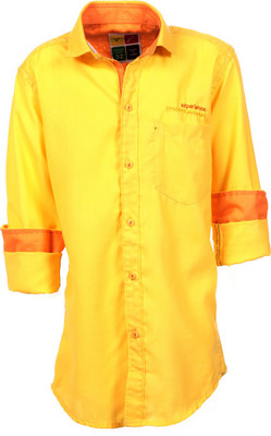 

Anry Boys Solid Casual Yellow Shirt