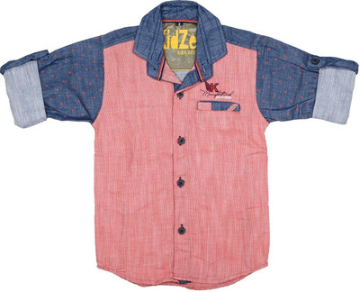 

Kidzee Boys Solid Casual Red Shirt