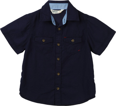 

Beebay Boys Solid Casual Shirt, Navy