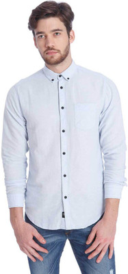 

Jack & Jones Men's Solid Casual Light Blue Shirt, Cashmere blue