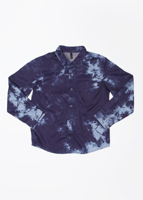 

United Colors of Benetton. Baby Boys Self Design Casual Dark Blue Shirt