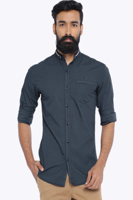 

Fifty Two Men's Solid Casual Dark Blue Shirt, Navy blue.