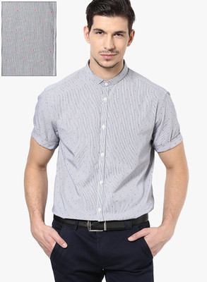 

Jack & Jones Men's Striped Casual Blue Shirt, Navy blazer