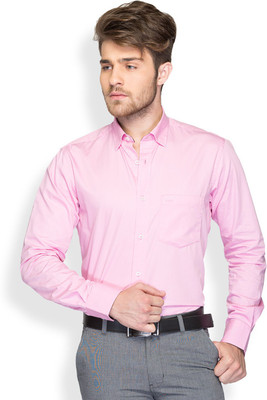 

ColorPlus Men's Solid Casual Red Shirt