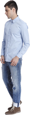 

Jack & Jones Men' Solid Casual Blue Shirt, Cashmere blue