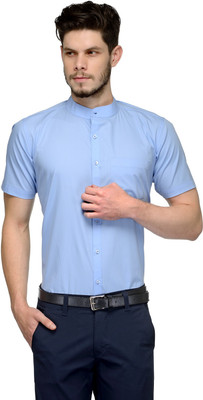 

FabTag - Being Fab Men's Solid Casual Blue Shirt, Baby blue