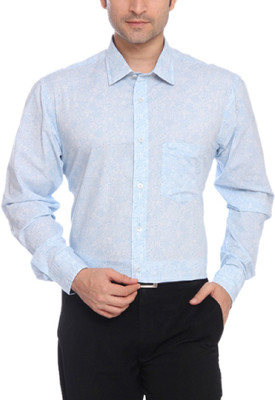 

ColorPlus Men' Solid Formal Blue Shirt