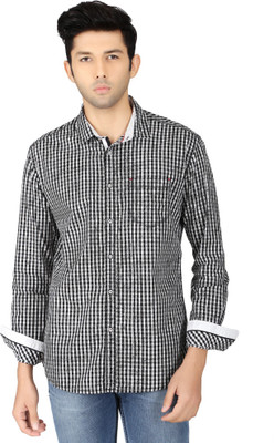 

Killer Men's Checkered Casual Black Shirt