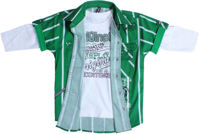 

Bad Boys Boy's Striped Casual Multicolor Shirt