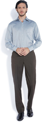 

Raymond Men's Striped Formal Grey Shirt, Dark grey