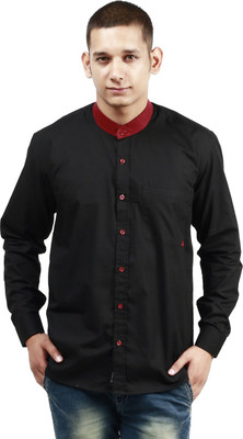 Trendster Men's Solid Casual Black Shirt