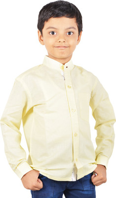 

Gkidz Boys Solid Casual Yellow Shirt