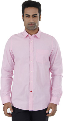 

London Fog Men's Solid Casual Shirt, Pink