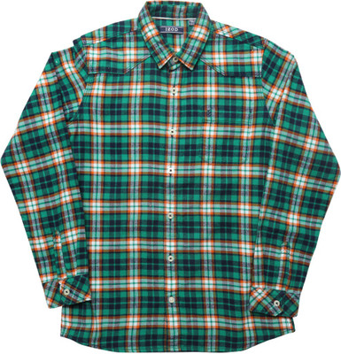 

Izod Boys Checkered Casual Dark Green Shirt
