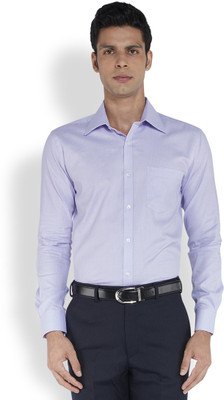 

Park Avenue Men's Solid Casual Purple Shirt