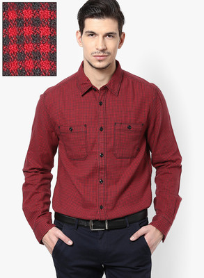 

Jack & Jones Men's Checkered Casual Red Shirt, Chili pepper