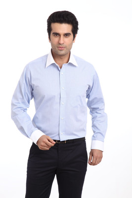 

Raymond Men's Solid Formal Blue Shirt