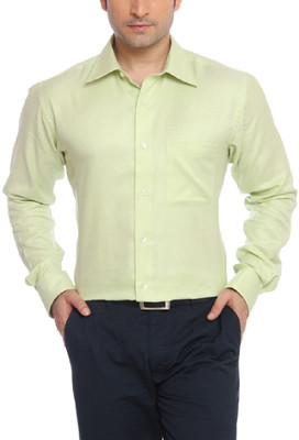 

Raymond Men's Solid Formal Green Shirt