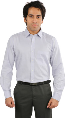 

Desar Rana Men's Solid Formal Grey Shirt, Light grey