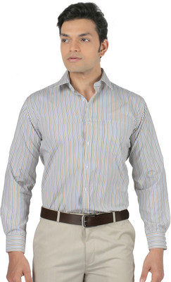 

Zido Men's Striped Formal Multicolor Shirt