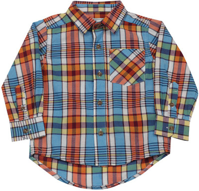 The Children's Place Boys Checkered Casual Multicolor Shirt, 931