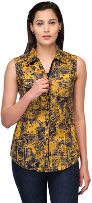 

Fashion Cult Women Printed Casual Multicolor Shirt