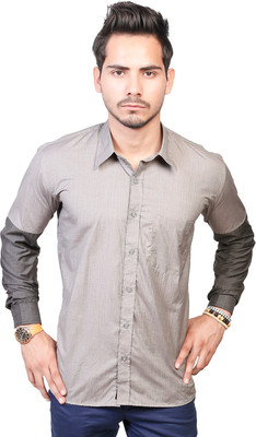 

Trendster Men's Solid Casual Grey Shirt