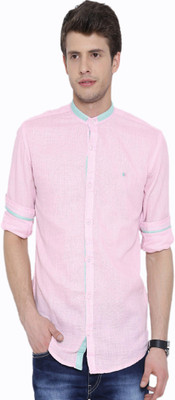 

Fifty Two Men's Solid Casual Pink Shirt