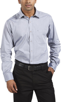

Raymond Men's Solid Casual Blue Shirt