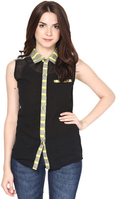 

Eavan Women Solid Casual Shirt, Black
