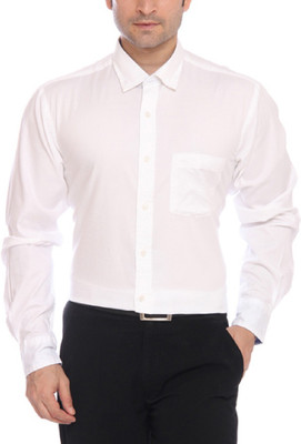 

ColorPlus Men's Solid Formal White Shirt