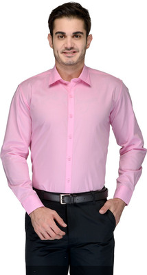 

FabTag - Being Fab Men's Solid Casual Pink Shirt, Baby pink