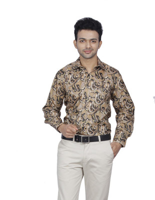 

Jpeters Men's Printed Formal Multicolor Shirt