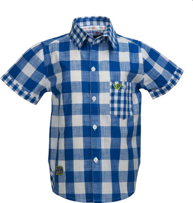 

Beanie Bugs Boys Checkered Casual Blue, White Shirt